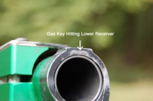 Receiver Showing Gas Key Hits