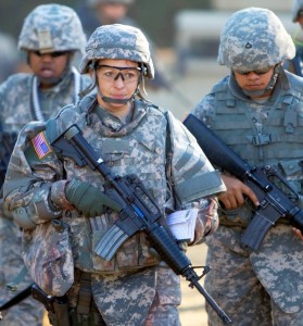 Sgt. Sherri Gallagher leads her squad
