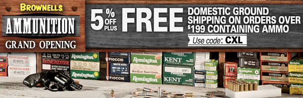 5% Off Brownell's Ammo Orders