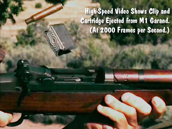 M1 Garand Clip Video high-speed cycle ejection