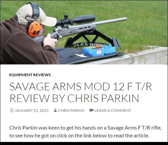 Target Shooter Savage F-TR Chris Parkin UK