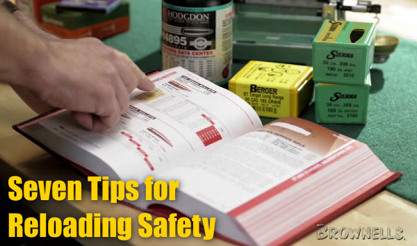 seven reloading safety tips powder primers brownells manual