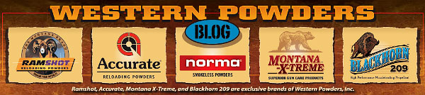 Western powders, ramshot, norma, accurate