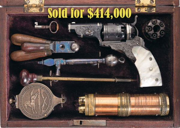 Colt Engraved Patterson Revolver Auction RIA