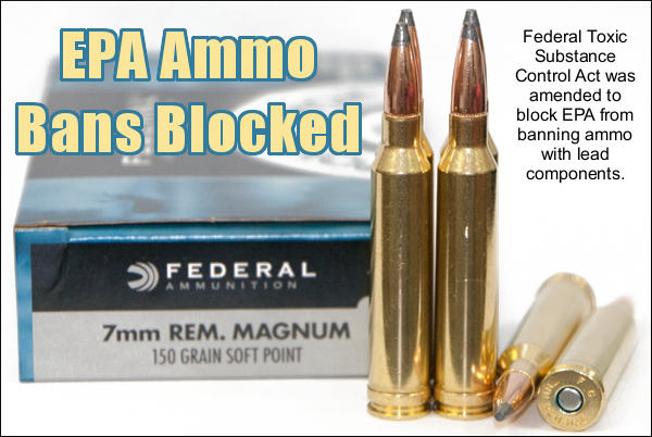 EPA TSCA Congress NDAA Defense Bill Obama Lead Ammunition Lead-based Toxic Ban