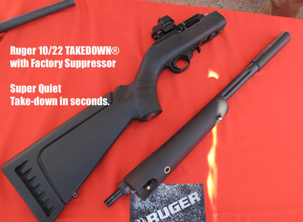 Ruger 10/22 Takedown with suppressor