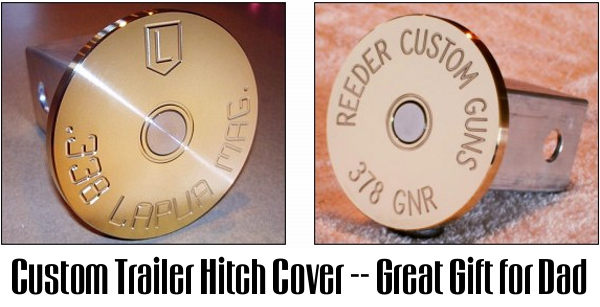 John Niemi Trailer Hitch Custom Cover Mount headstamp brass